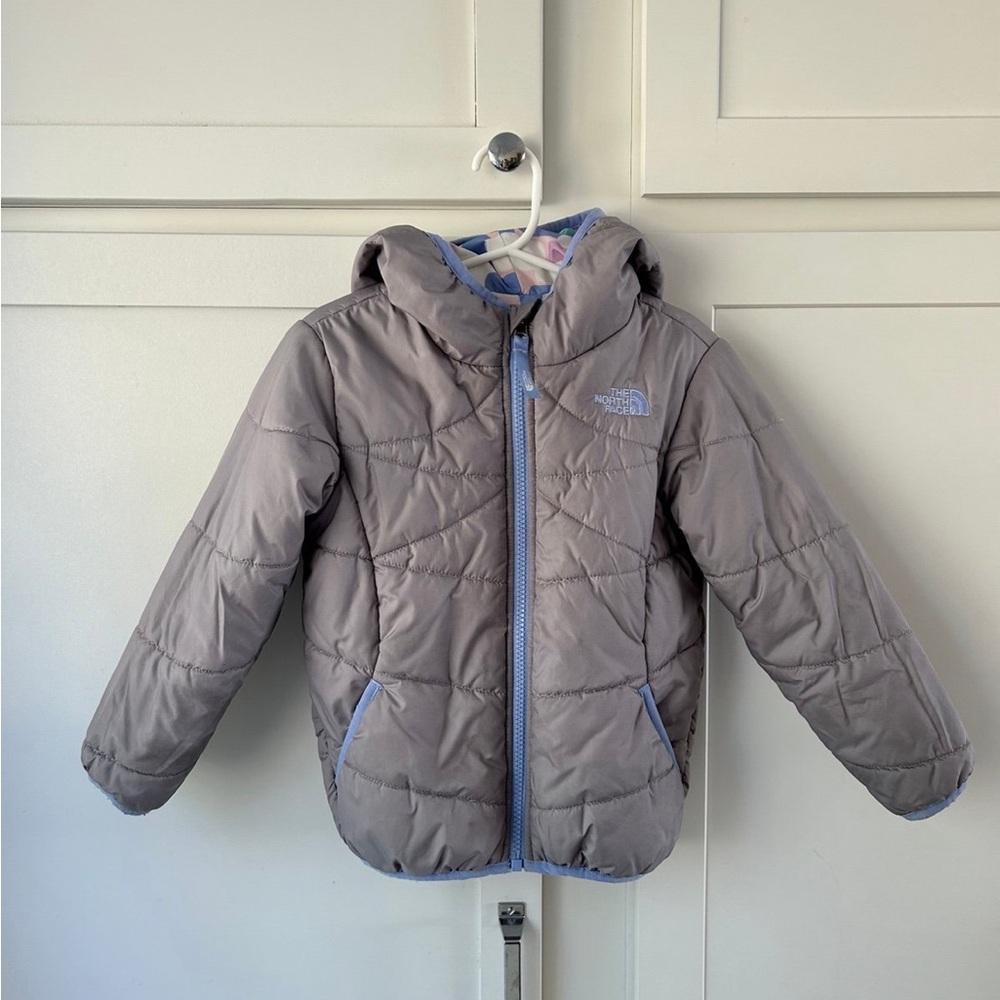 THE NORTH FACE REVERSIBLE PERRITO JACKET
Metallic Silver watercolor 4T